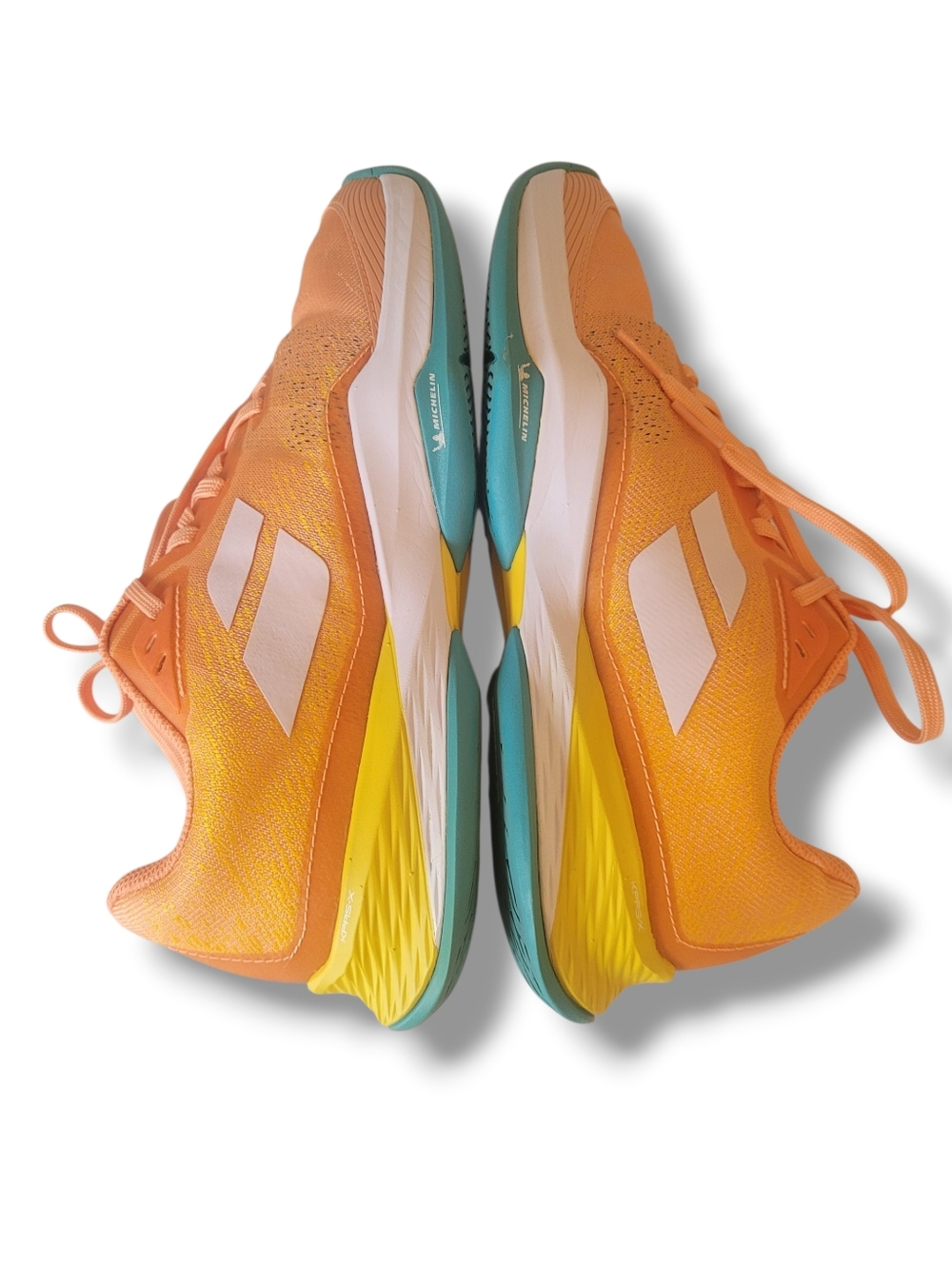 Babolat Ortholite Matryx Coral/Gold Fusion Tennis Shoes. Size 9.5